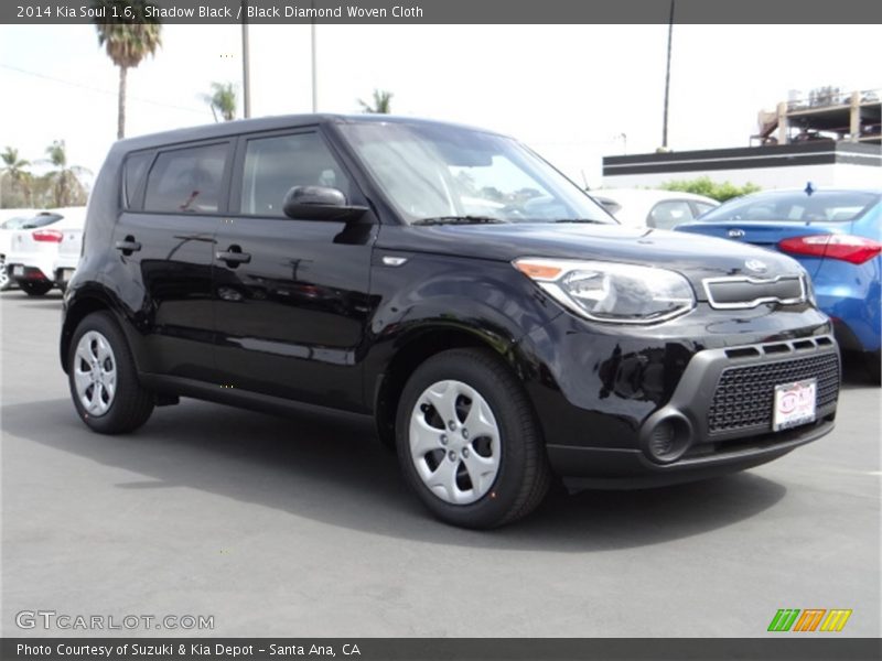 Shadow Black / Black Diamond Woven Cloth 2014 Kia Soul 1.6