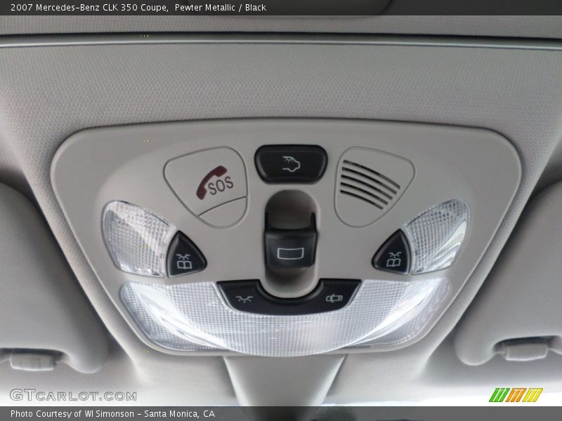 Pewter Metallic / Black 2007 Mercedes-Benz CLK 350 Coupe