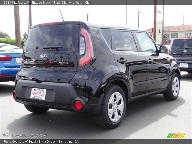 Shadow Black / Black Diamond Woven Cloth 2014 Kia Soul 1.6