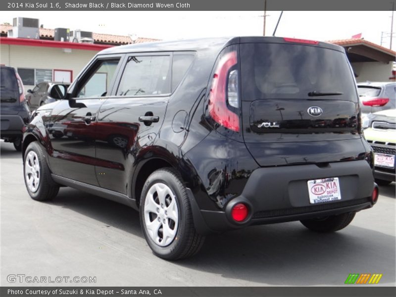 Shadow Black / Black Diamond Woven Cloth 2014 Kia Soul 1.6