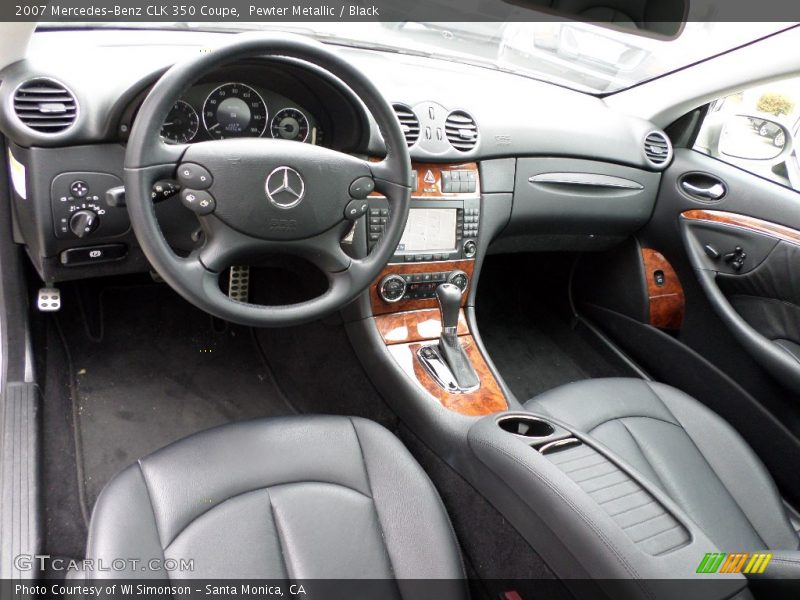 Pewter Metallic / Black 2007 Mercedes-Benz CLK 350 Coupe