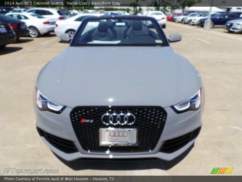 Nardo Gray / Black/Rock Gray 2014 Audi RS 5 Cabriolet quattro