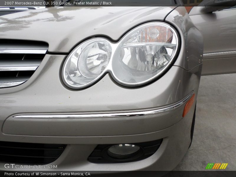 Pewter Metallic / Black 2007 Mercedes-Benz CLK 350 Coupe