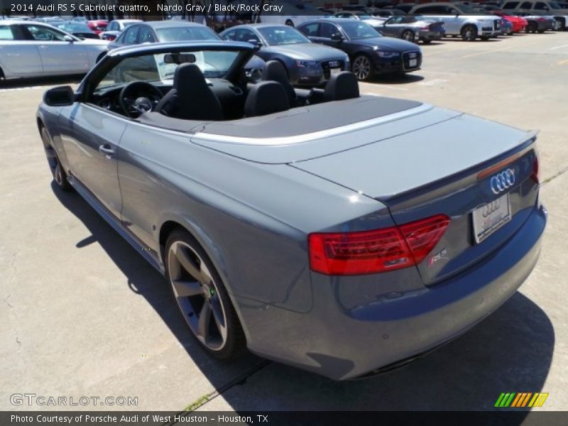 Nardo Gray / Black/Rock Gray 2014 Audi RS 5 Cabriolet quattro