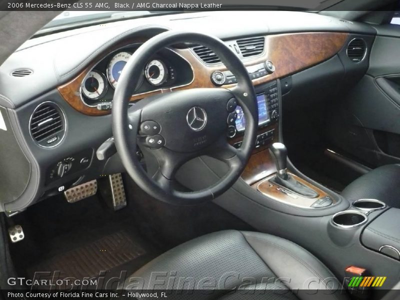 Black / AMG Charcoal Nappa Leather 2006 Mercedes-Benz CLS 55 AMG