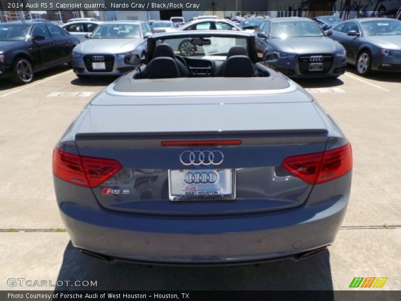 Nardo Gray / Black/Rock Gray 2014 Audi RS 5 Cabriolet quattro