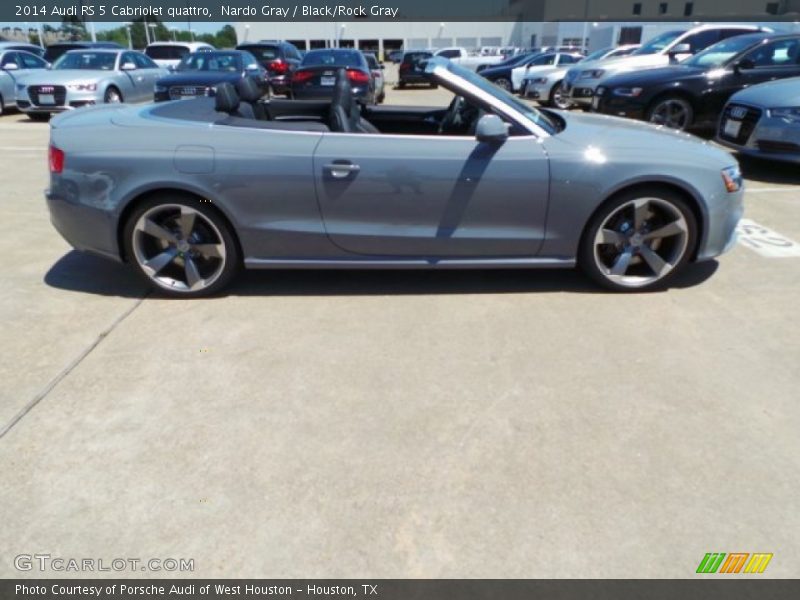 Nardo Gray / Black/Rock Gray 2014 Audi RS 5 Cabriolet quattro