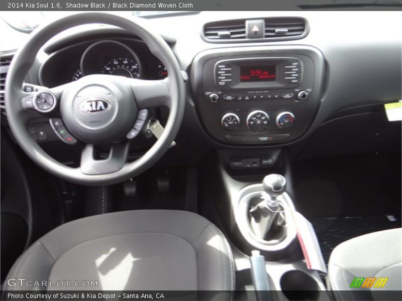 Shadow Black / Black Diamond Woven Cloth 2014 Kia Soul 1.6