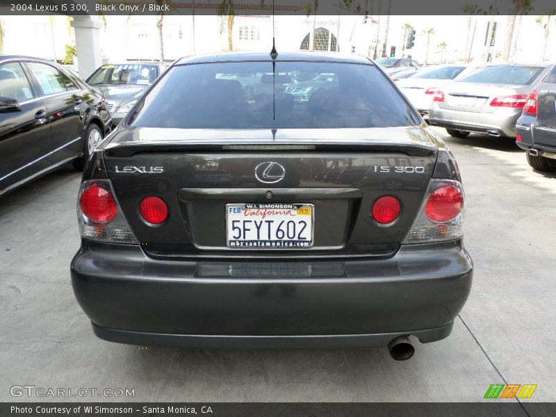 Black Onyx / Black 2004 Lexus IS 300