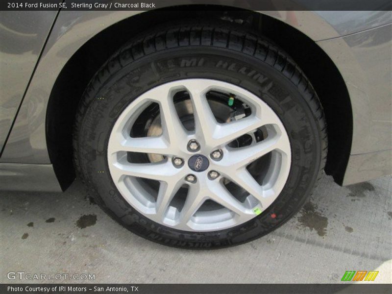 Sterling Gray / Charcoal Black 2014 Ford Fusion SE