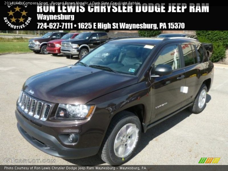 Rugged Brown Metallic / Dark Slate Gray/Light Pebble 2014 Jeep Compass Sport