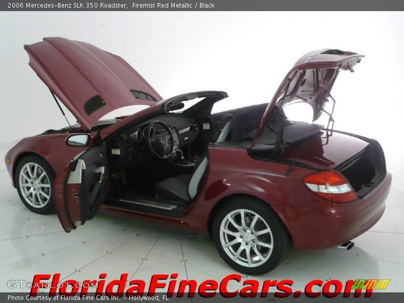 Firemist Red Metallic / Black 2006 Mercedes-Benz SLK 350 Roadster