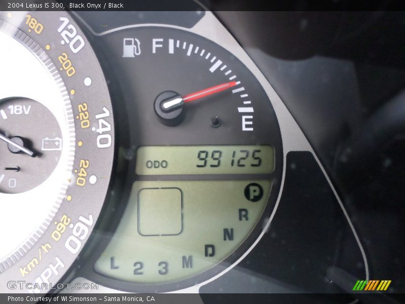 Black Onyx / Black 2004 Lexus IS 300