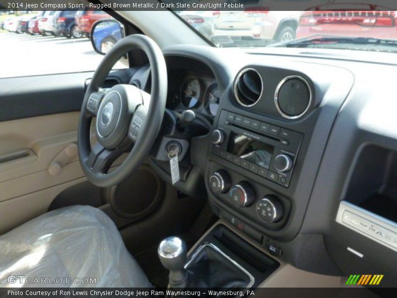 Rugged Brown Metallic / Dark Slate Gray/Light Pebble 2014 Jeep Compass Sport
