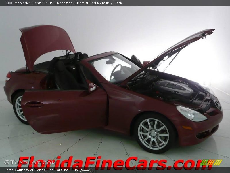 Firemist Red Metallic / Black 2006 Mercedes-Benz SLK 350 Roadster