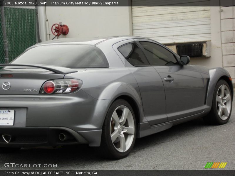 Titanium Gray Metallic / Black/Chaparral 2005 Mazda RX-8 Sport