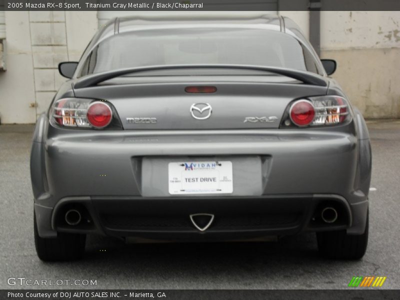 Titanium Gray Metallic / Black/Chaparral 2005 Mazda RX-8 Sport