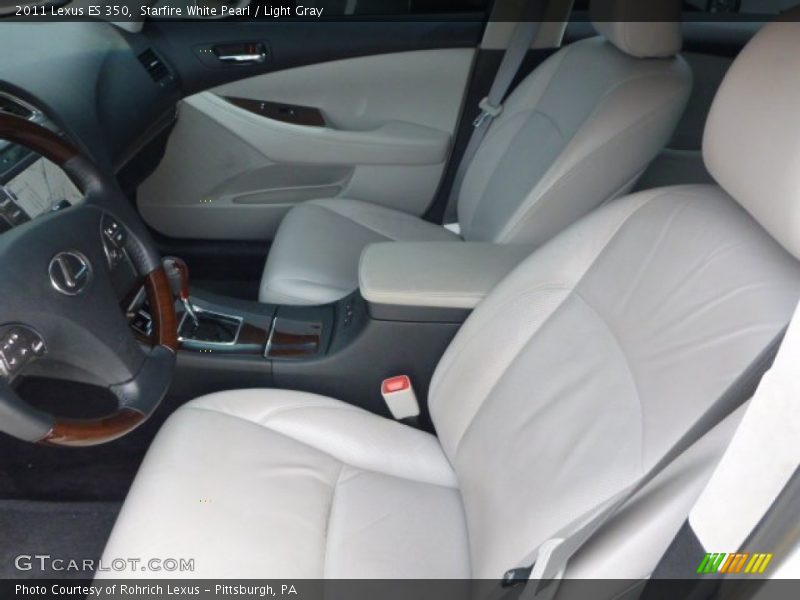 Starfire White Pearl / Light Gray 2011 Lexus ES 350