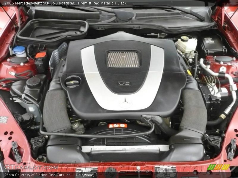 Firemist Red Metallic / Black 2006 Mercedes-Benz SLK 350 Roadster