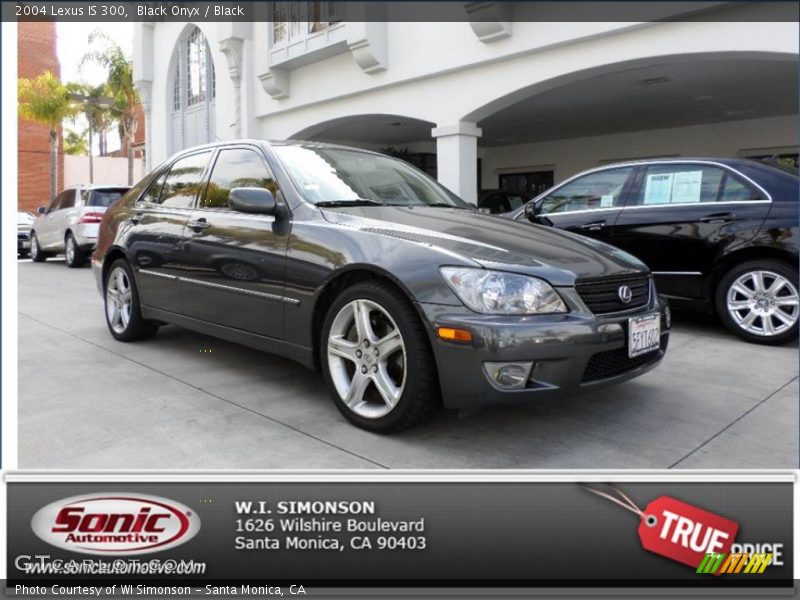 Black Onyx / Black 2004 Lexus IS 300