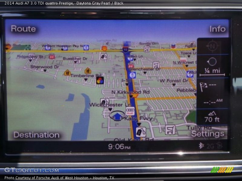 Daytona Gray Pearl / Black 2014 Audi A7 3.0 TDI quattro Prestige