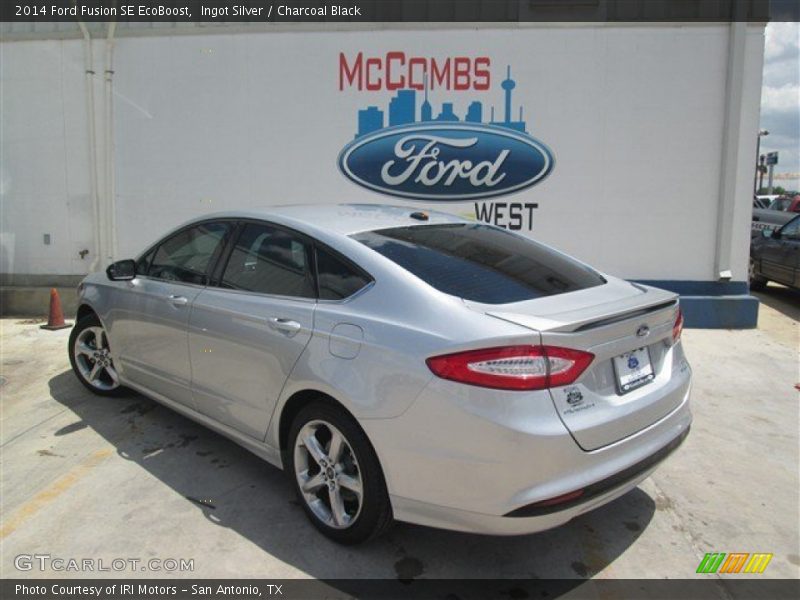 Ingot Silver / Charcoal Black 2014 Ford Fusion SE EcoBoost