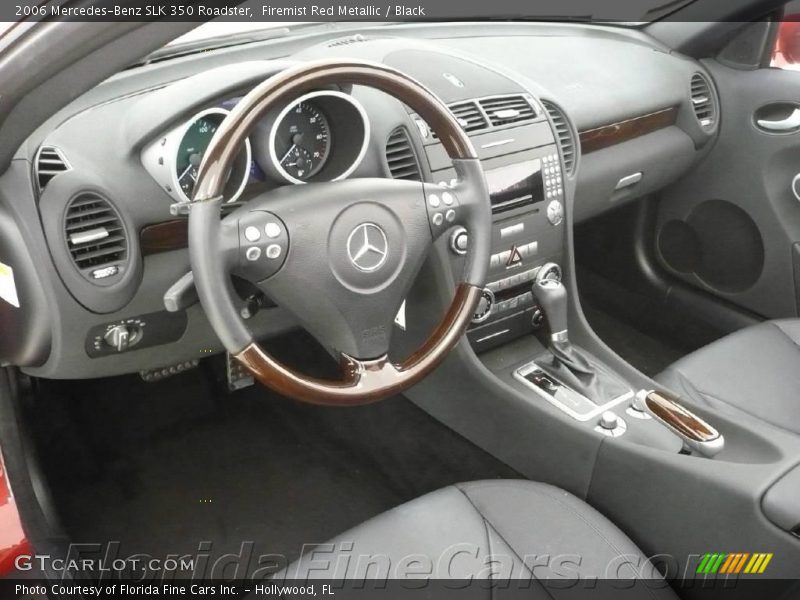 Firemist Red Metallic / Black 2006 Mercedes-Benz SLK 350 Roadster