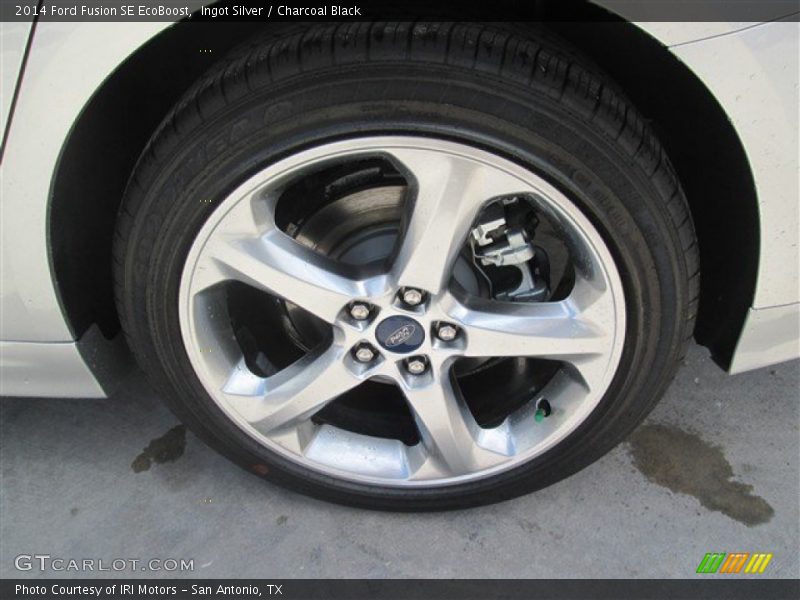 Ingot Silver / Charcoal Black 2014 Ford Fusion SE EcoBoost