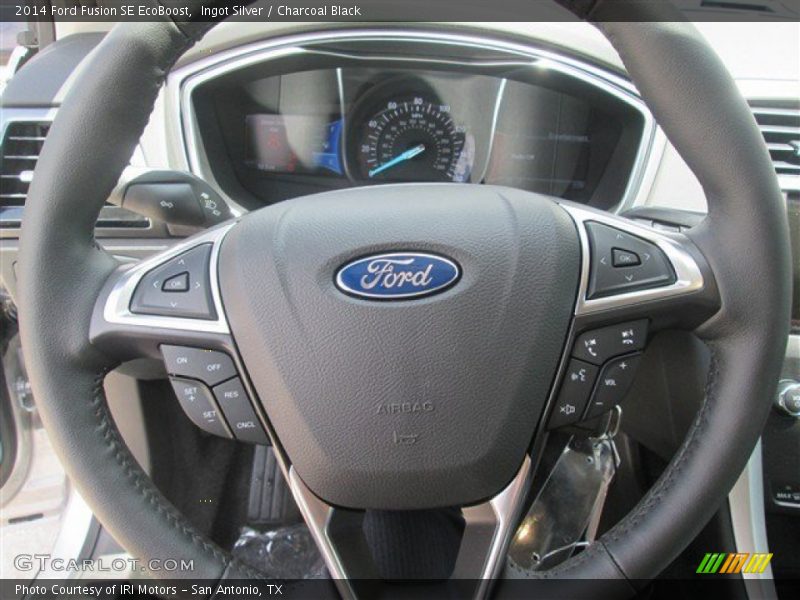 Ingot Silver / Charcoal Black 2014 Ford Fusion SE EcoBoost