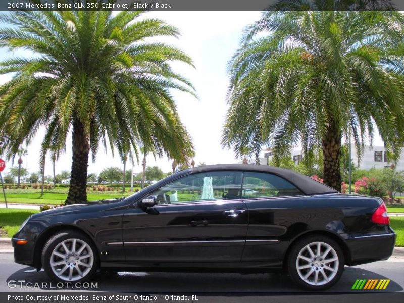 Black / Black 2007 Mercedes-Benz CLK 350 Cabriolet