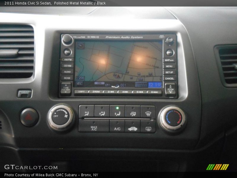 Polished Metal Metallic / Black 2011 Honda Civic Si Sedan