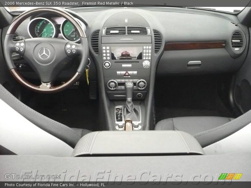 Firemist Red Metallic / Black 2006 Mercedes-Benz SLK 350 Roadster