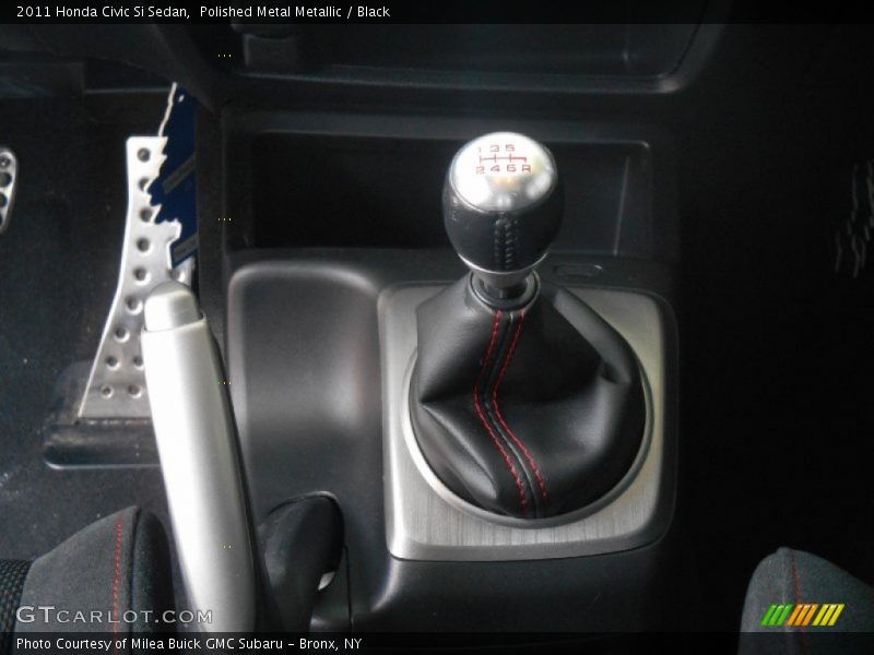 Polished Metal Metallic / Black 2011 Honda Civic Si Sedan