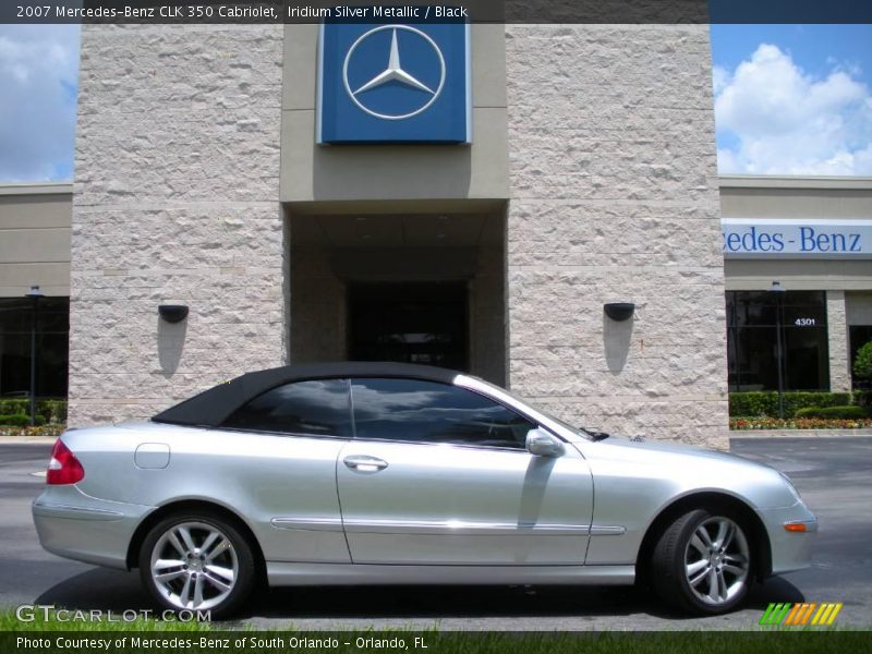 Iridium Silver Metallic / Black 2007 Mercedes-Benz CLK 350 Cabriolet