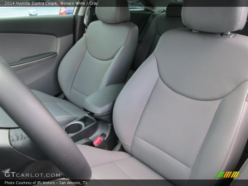 Monaco White / Gray 2014 Hyundai Elantra Coupe