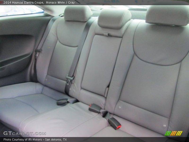 Monaco White / Gray 2014 Hyundai Elantra Coupe