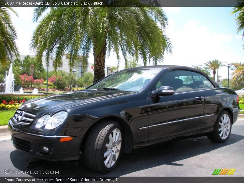 Black / Black 2007 Mercedes-Benz CLK 350 Cabriolet