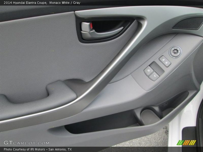 Monaco White / Gray 2014 Hyundai Elantra Coupe