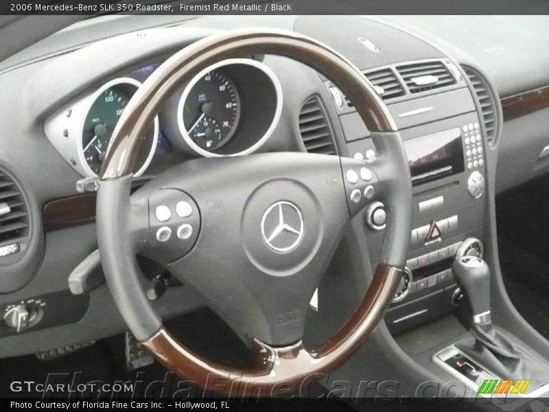 Firemist Red Metallic / Black 2006 Mercedes-Benz SLK 350 Roadster