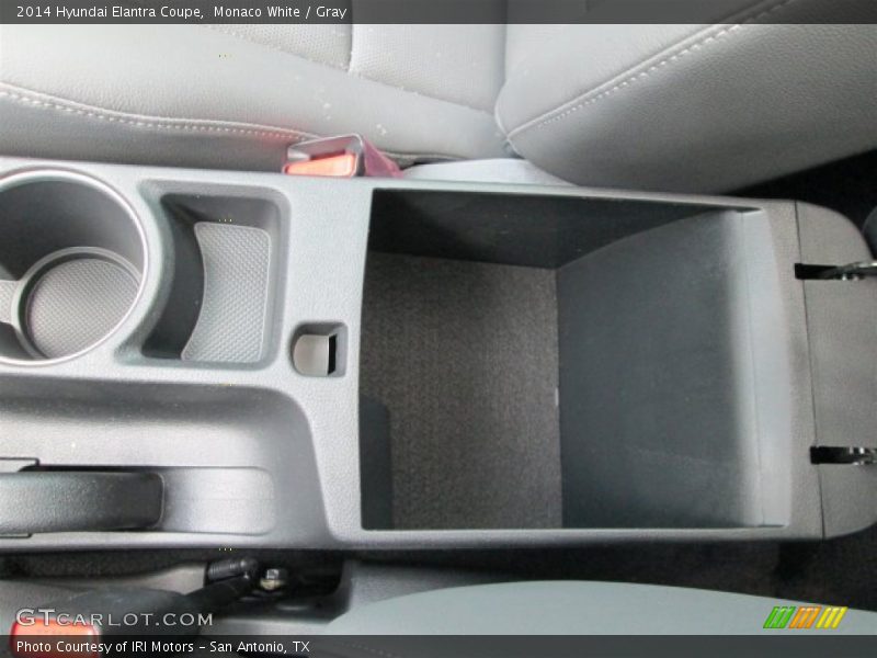 Monaco White / Gray 2014 Hyundai Elantra Coupe