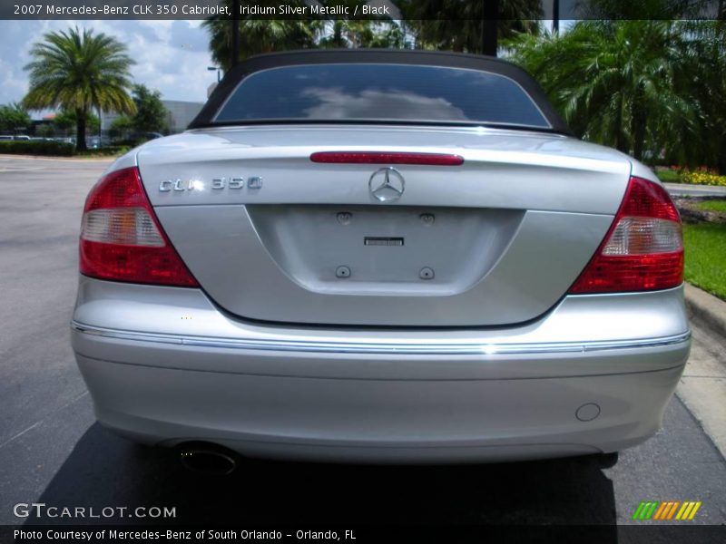 Iridium Silver Metallic / Black 2007 Mercedes-Benz CLK 350 Cabriolet