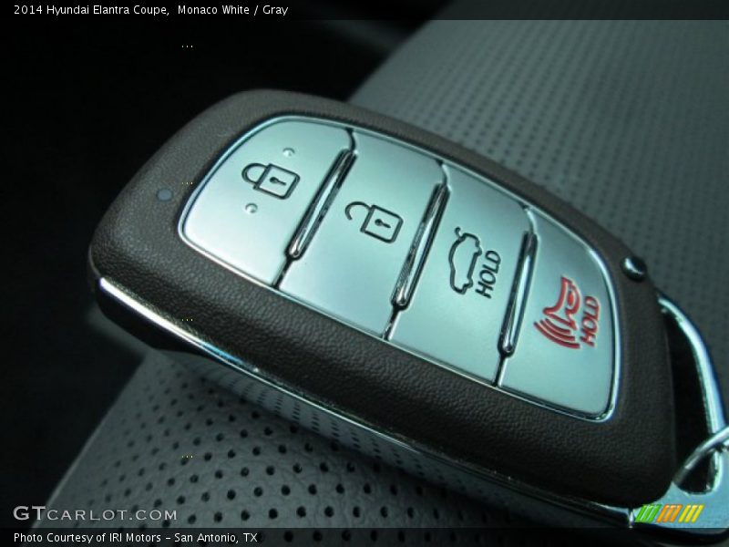 Monaco White / Gray 2014 Hyundai Elantra Coupe