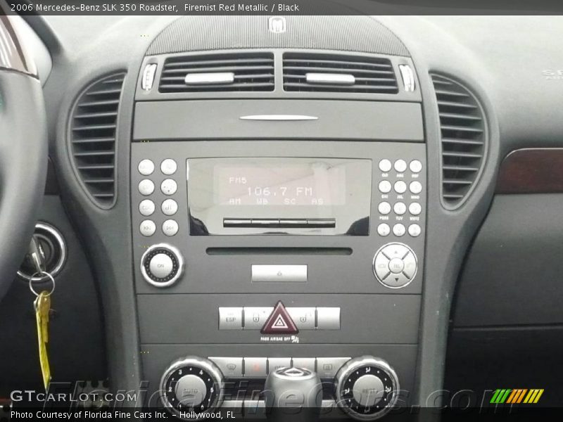 Firemist Red Metallic / Black 2006 Mercedes-Benz SLK 350 Roadster