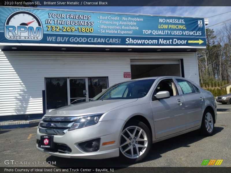 Brilliant Silver Metallic / Charcoal Black 2010 Ford Fusion SEL