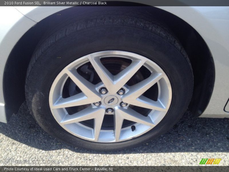 Brilliant Silver Metallic / Charcoal Black 2010 Ford Fusion SEL