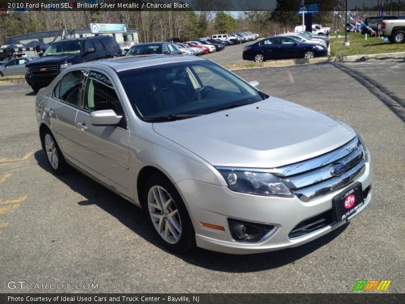 Brilliant Silver Metallic / Charcoal Black 2010 Ford Fusion SEL