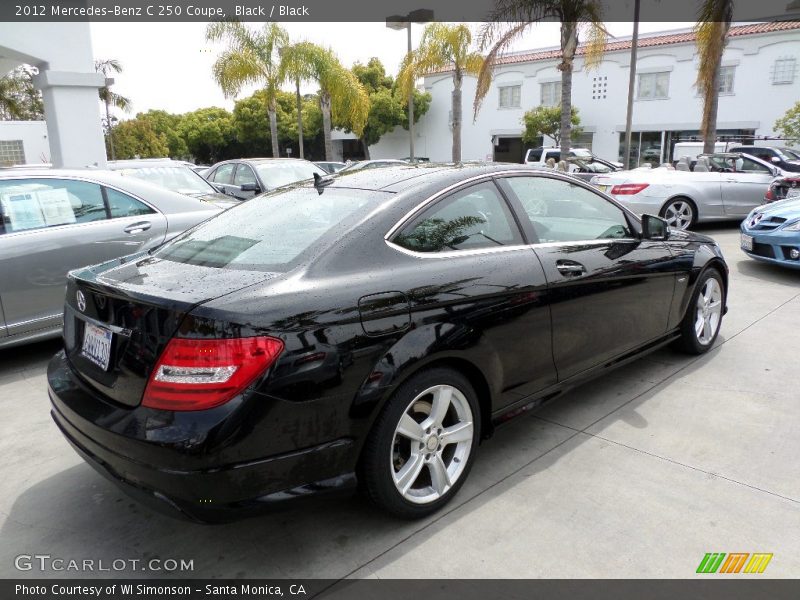 Black / Black 2012 Mercedes-Benz C 250 Coupe