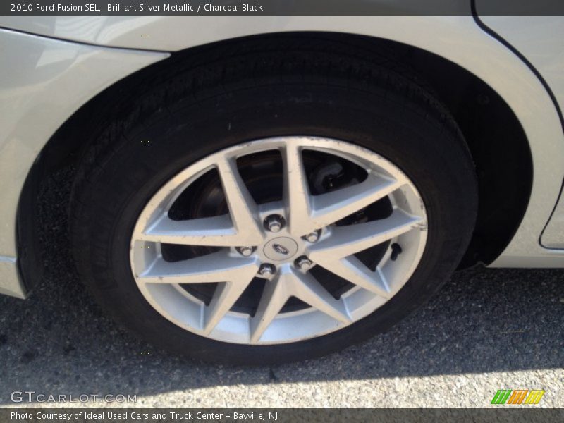Brilliant Silver Metallic / Charcoal Black 2010 Ford Fusion SEL