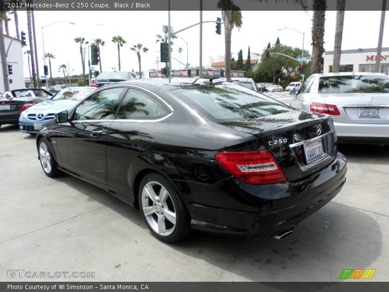 Black / Black 2012 Mercedes-Benz C 250 Coupe