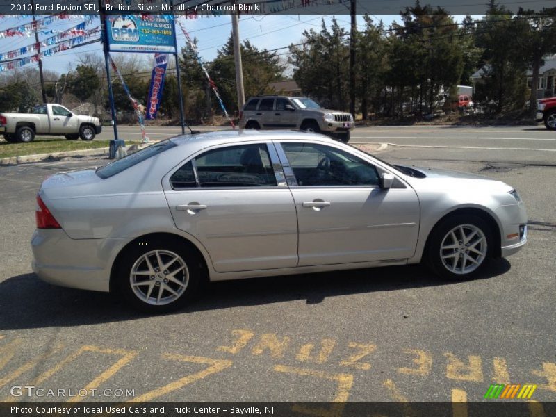 Brilliant Silver Metallic / Charcoal Black 2010 Ford Fusion SEL
